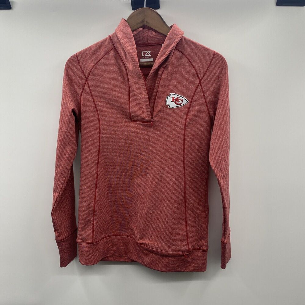 Kansas City Chiefs CB DryTec by Cutter & Buck Womens XS/TP Red Moisture Wicking - Picture 1 of 12
